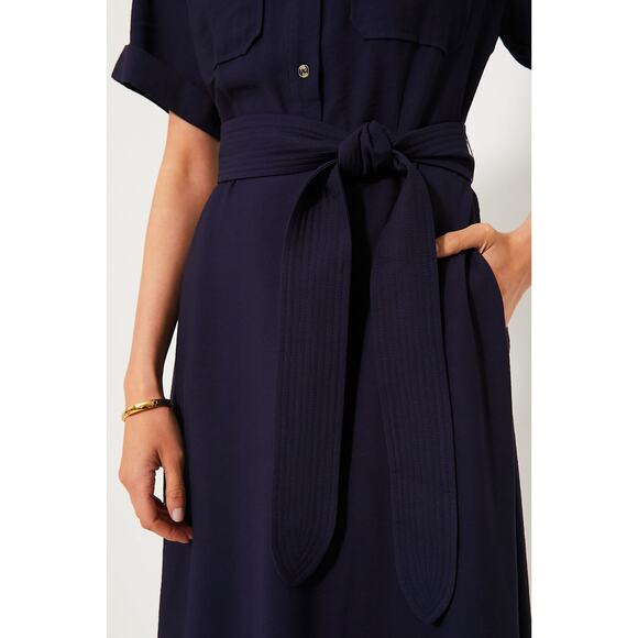 TUCKERNUCK Navy Lucienne Maxi Dress NWT Size Large - Picture 5 of 9